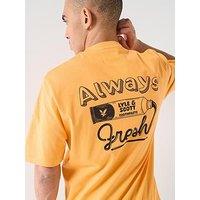 Lyle & Scott Toothpaste Graphic T-Shirt - Orange