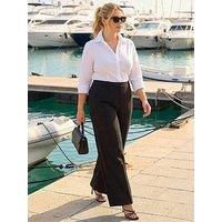 Roman Curve Wide Leg Tailored Trouser - Black