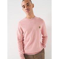 Lyle & Scott Cotton Crew Knitted Jumper - Pink