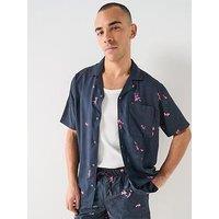 Lyle & Scott Goldfish Resort Shirt - Navy