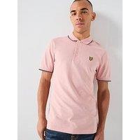 Lyle & Scott Tipped Polo Shirt - Pink