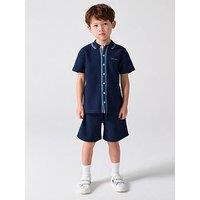 Paul Smith Junior Younger Boys Textured Shirt Set - Navy