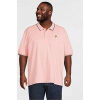 Lyle & Scott Big Tall Tipped Polo Shirt - Pink