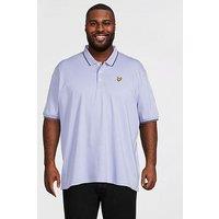 Lyle & Scott Big & Tall Tipped Polo Shirt - Blue