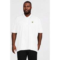 Lyle & Scott Big Tall Tipped Polo Shirt - White