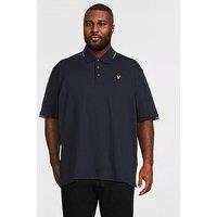 Lyle & Scott Lyle & Scott Big & Tall Fine Tipped Polo Shirt -Navy