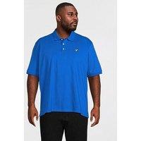 Lyle & Scott Big Tall Plain Polo Shirt - Blue
