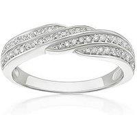 H. Samuel 14Ct Eternity Twist 0.25Ct Diamond Ring - White Gold