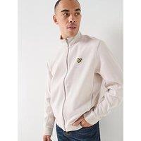 Lyle & Scott Pique Zip Through Track Jacket -Pink - Light Pink