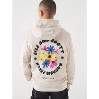 Lyle & Scott Nature Graphic Pullover Hoodie - Beige