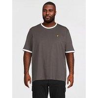 Lyle & Scott Big Tall Ringer T-Shirt - Grey