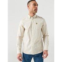 Lyle & Scott Plain Oxford Shirt - Beige