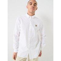 Lyle & Scott Lyle & Scott Linen Blend Oxford Shirt -White