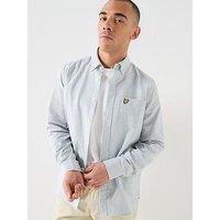 Lyle & Scott Stripe Oxford Shirt - Grey