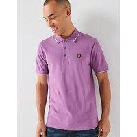 Lyle & Scott Tipped Polo Shirt - Light Purple