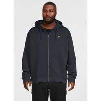 Lyle & Scott Big Tall Zip Through Hoodie - Navy