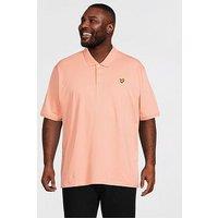 Lyle & Scott Big Tall Plain Polo Shirt - Orange