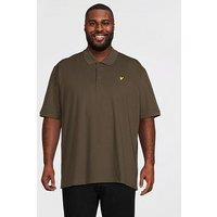 Lyle & Scott Lyle & Scott Big & Tall Plain Polo Shirt -Khaki