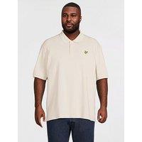 Lyle & Scott Big Tall Plain Polo Shirt - Beige