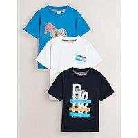 Paul Smith Junior Boys 3 Pack Graphic Zebra T-Shirts - Multi