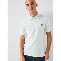 Lyle & Scott Essentials Plain Polo Shirt -Blue - Light Blue