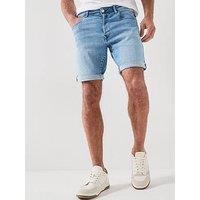 Replay Regular Denim Shorts - Light Blue