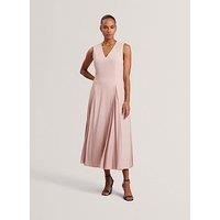Ted Baker Midi Dress With Pleat Detail