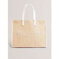 Ted Baker Faux Raffia Large Icon Bag