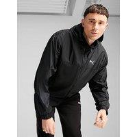 Puma Mens Essential Relaxed Windbreaker - Black