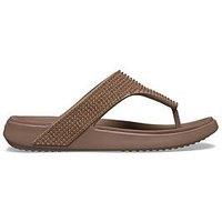 Crocs Getaway Triangle Gems Sandal - Beige