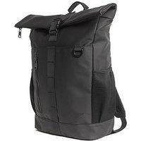 Lyle & Scott Weather Resistant Roll Top Backpack - Black