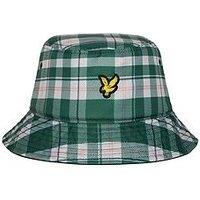 Lyle & Scott Tartan Bucket Hat - Green