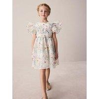 Laura Ashley Younger Girls Petal Frill Occasion Dress - Multi