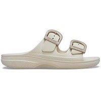 Crocs Saturday Enamel Buckle Sandal - Beige