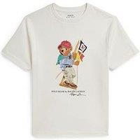 Polo Ralph Lauren Boys Bear Short Sleeve T-Shirt - White