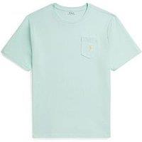 Polo Ralph Lauren Boys Short Sleeve Chest Pocket T-Shirt - Light Blue