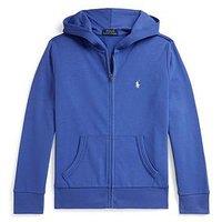 Polo Ralph Lauren Boys Graphic Logo Full Zip Hoodie - Blue