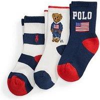 Polo Ralph Lauren Boys 3 Pack Of Socks
