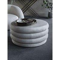 Libra Interiors Casa Storage Ottoman - Cream