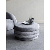 Libra Interiors Casa Storage Ottoman - Grey