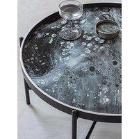 Libra Interiors Monochrome Swirl Coffee Tray Table