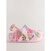 Ted Baker Girls Floral Bow Clogs - Pink