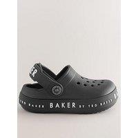 Ted Baker Younger Boys Logo Clog Shoes - Black