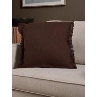 The Very Collection Zen Textured Cushion With Fringe