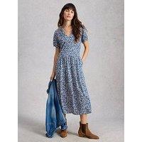 White Stuff Leah Jersey Dress - Blue