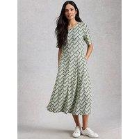 White Stuff Madeline Jersey Dress - Green