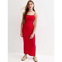 New Look 915 Girls Ruched Jersey Maxi Dress - Red