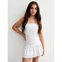 New Look 915 Girls Rara Bandeau Dress - White