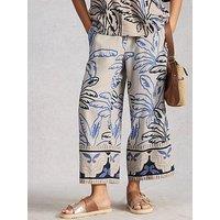 White Stuff Shelly Linen Blend Culotte - White