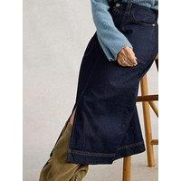 White Stuff Tia Denim Midi Skirt - Blue